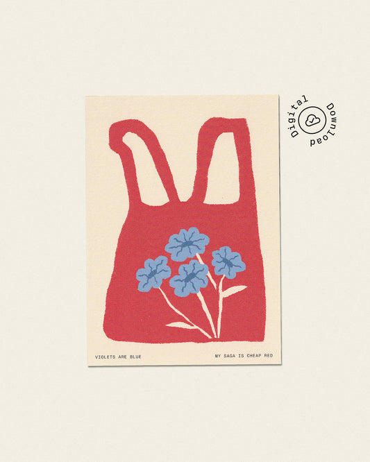 Illustrated Art Digital Download — The Bag I Dreamed Series | Individual or Full Set of 4