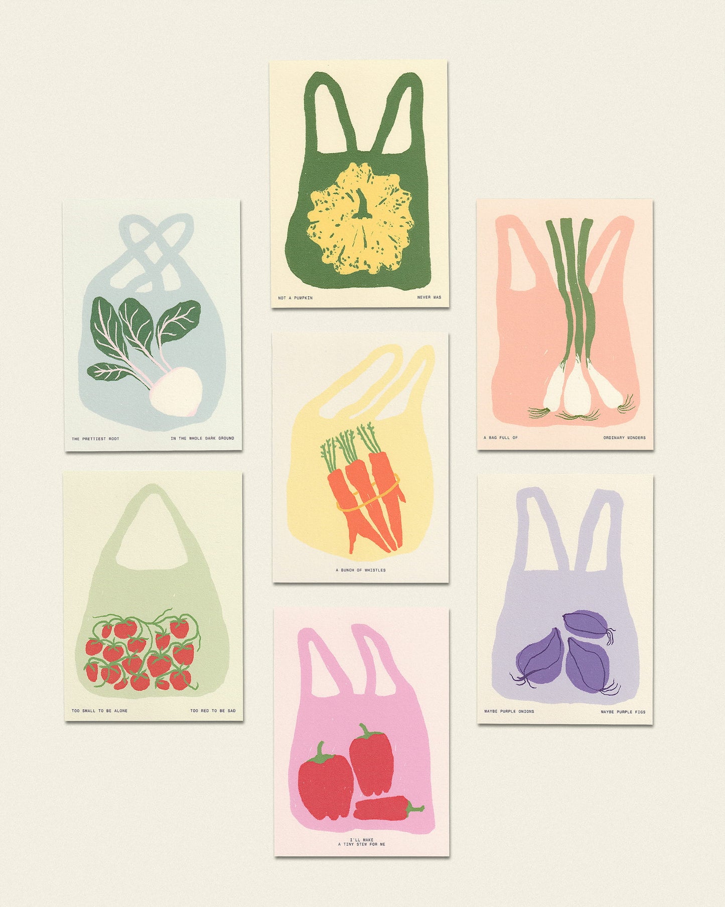 Illustrated Art Print — Tiny Garden Series | Individual or Full Set of 7