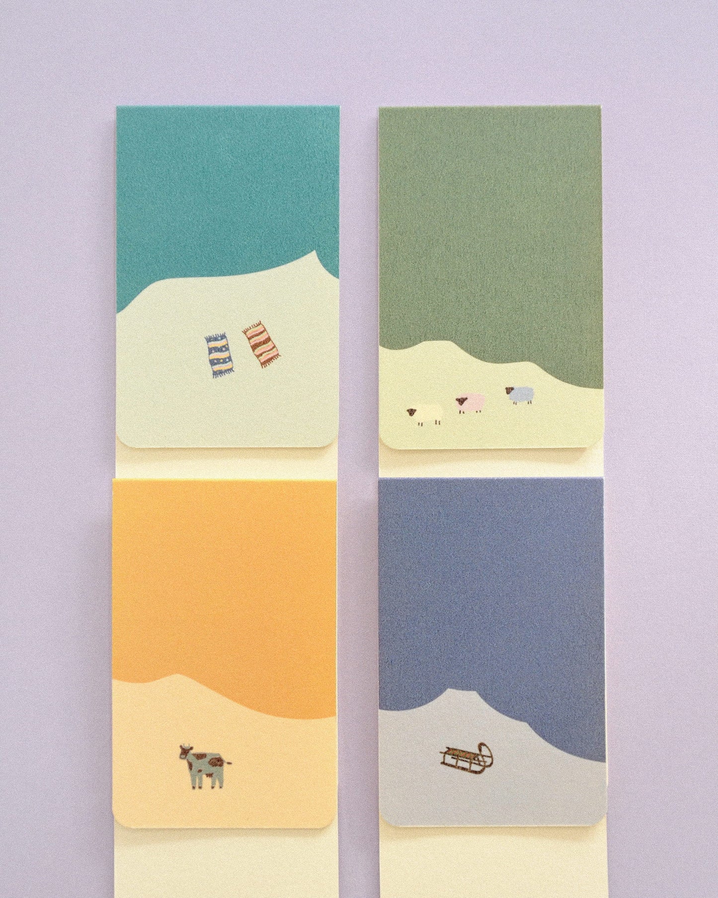 Bookmarks (4) / Calming Places