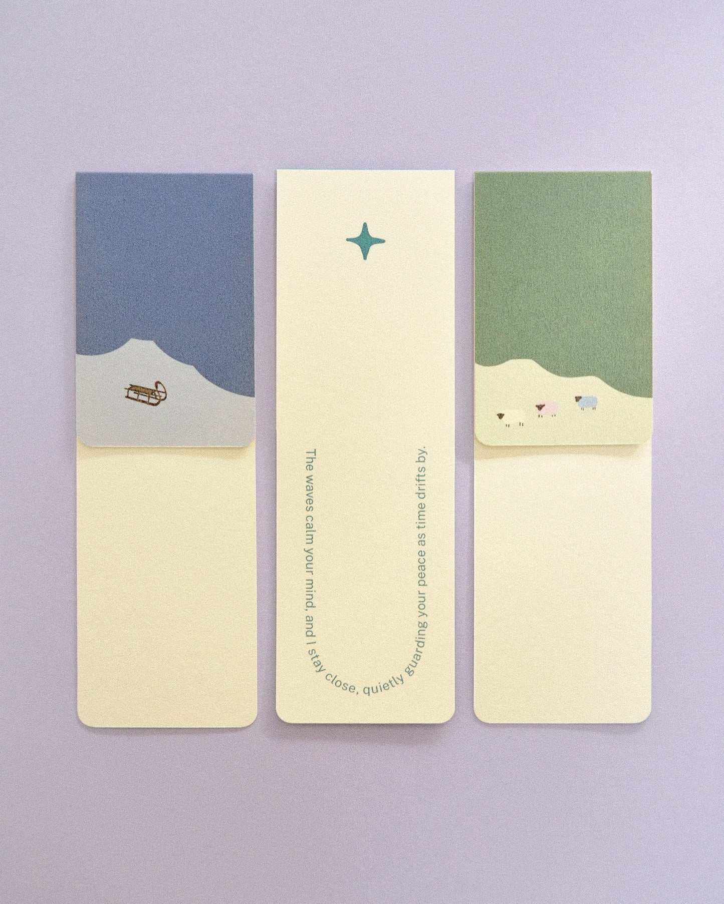 Bookmarks (4) / Calming Places
