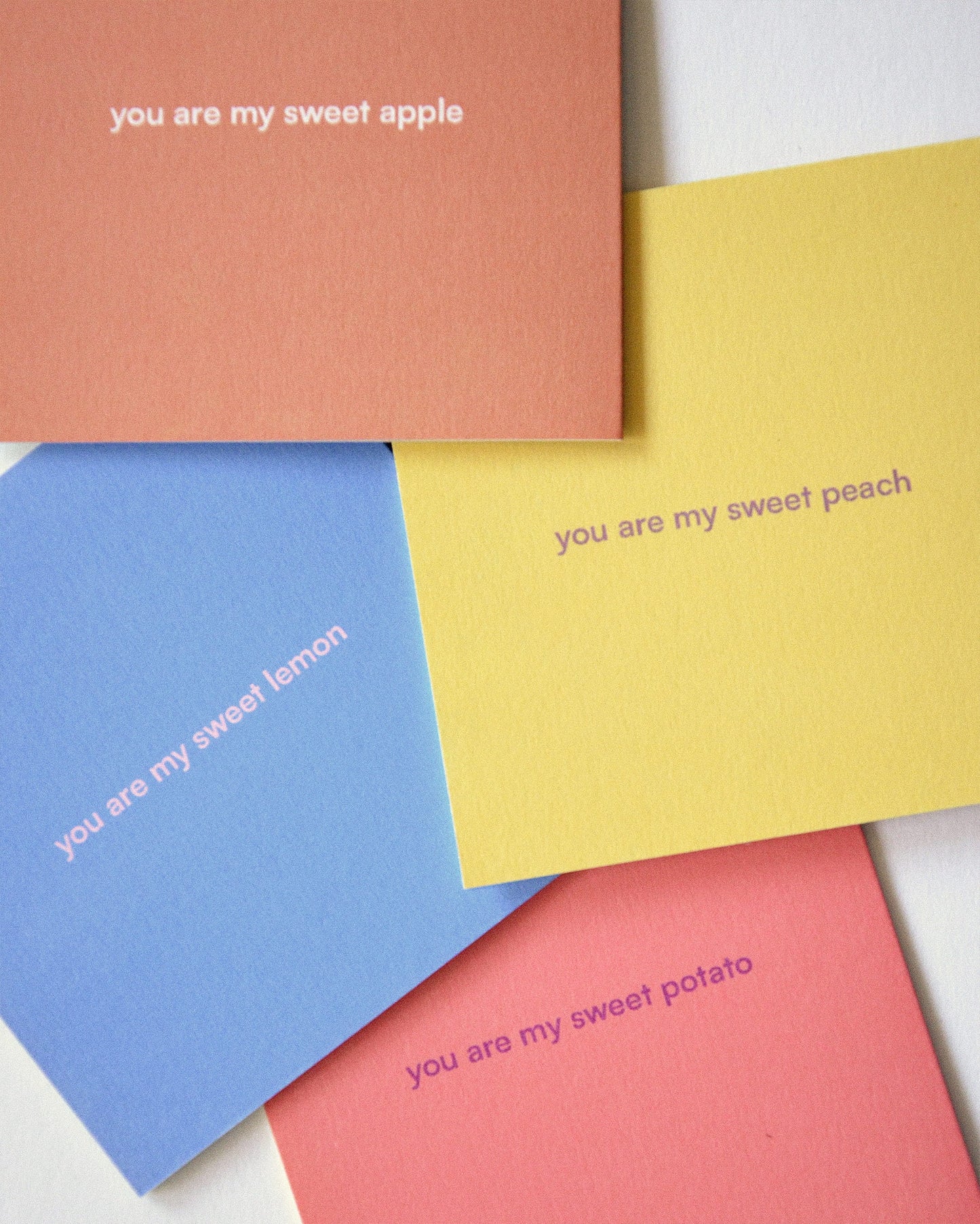 Illustrated Greeting Card Set (4) — Love Cards