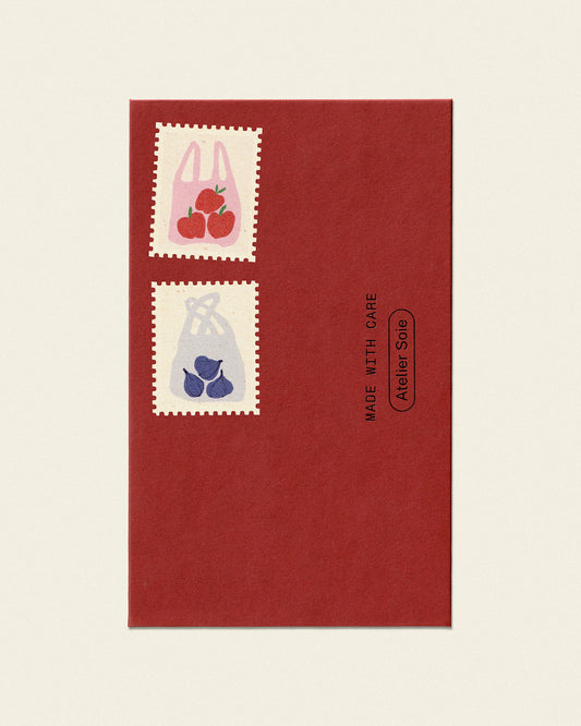 Illustrated Decorative Stamp Collection — Fruit Market | Mix or Single Design, Set of 12