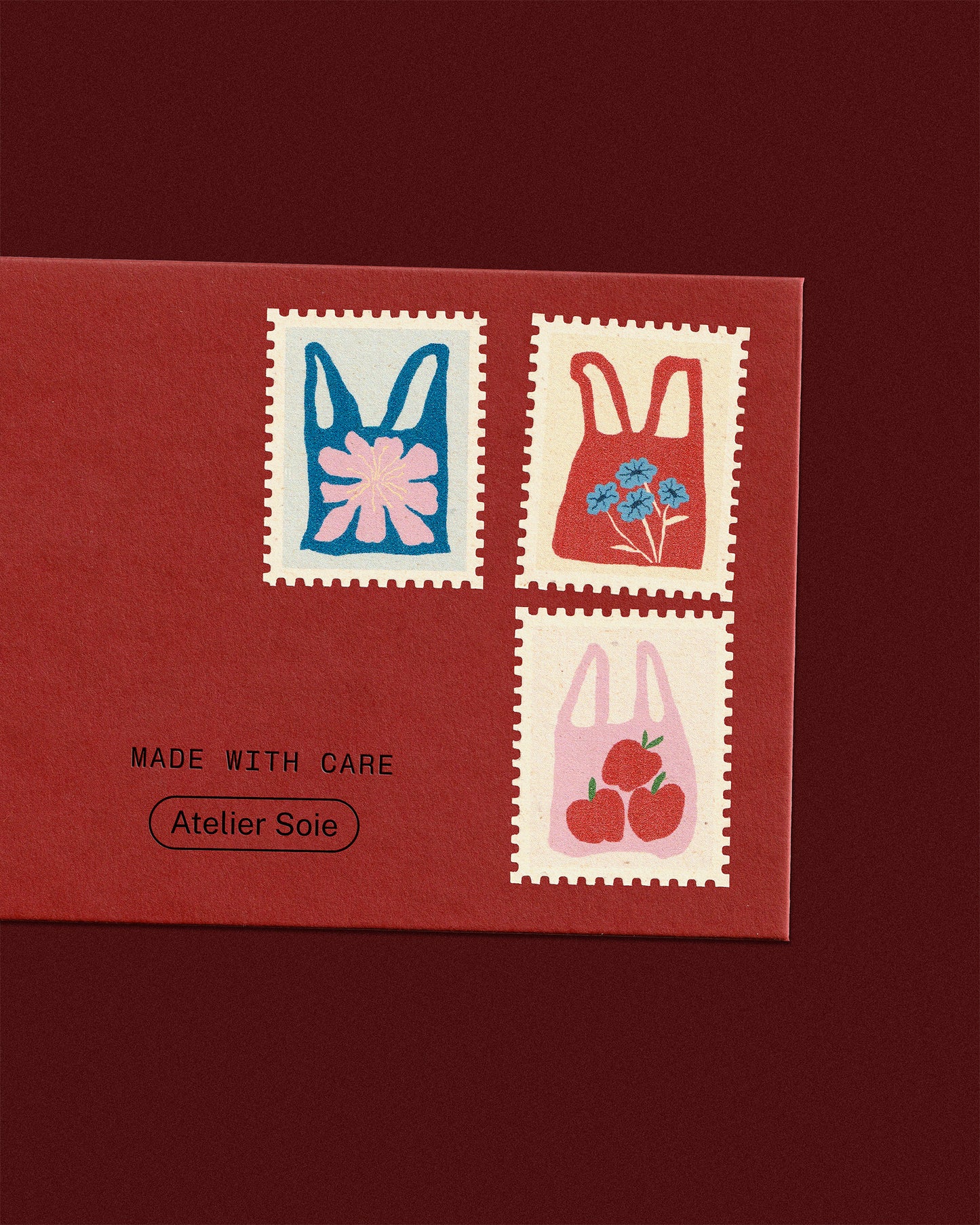 Illustrated Decorative Stamp Collection — Fruit Market | Mix or Single Design, Set of 12