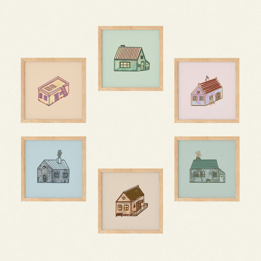 Print / (D) Tiny Houses 1–6 or Full Set